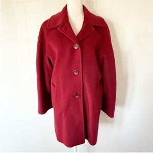 Cinzia Rocca Due Women Italian Wool Cashmere Coat Size 6 Old Money Quiet Luxury